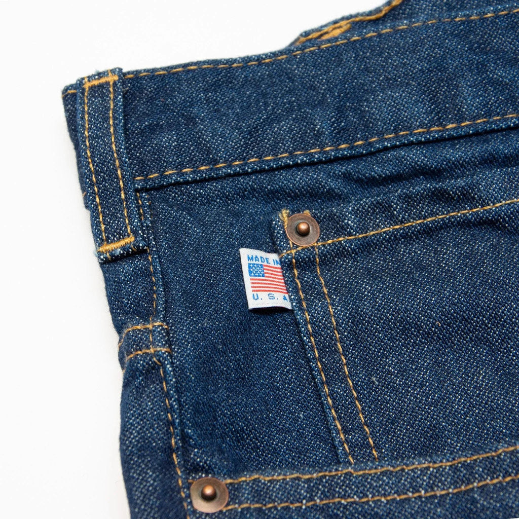 Men's Boot Cut Jean with Gusset - Dark Stonewash