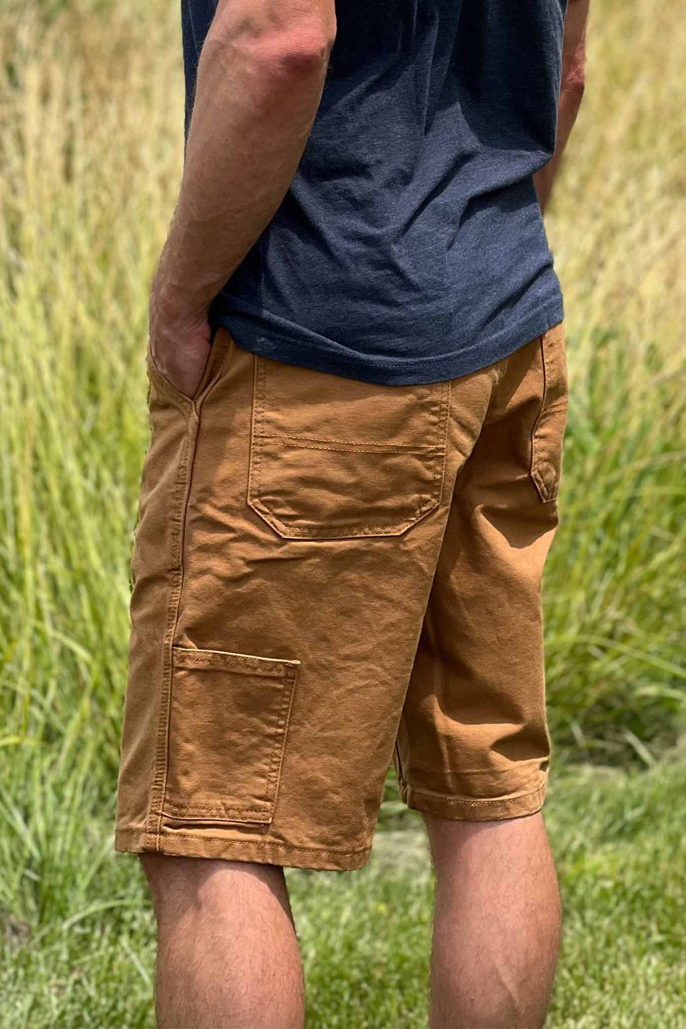 12 oz Duck Canvas Carpenter Short - Brown