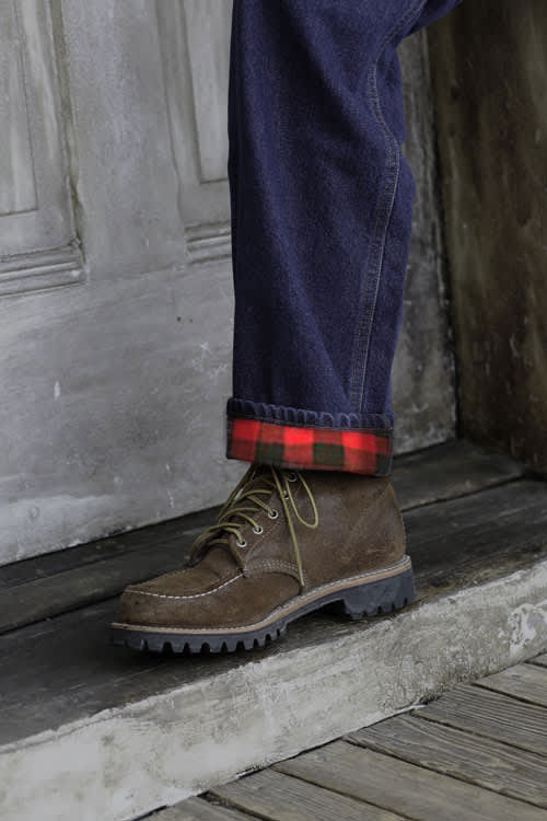 Flannel Lined Hybrid Carpenter Jean - Dark Stonewash
