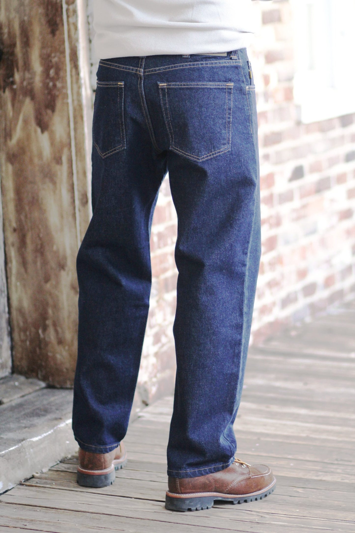Button Fly- Dark Wash