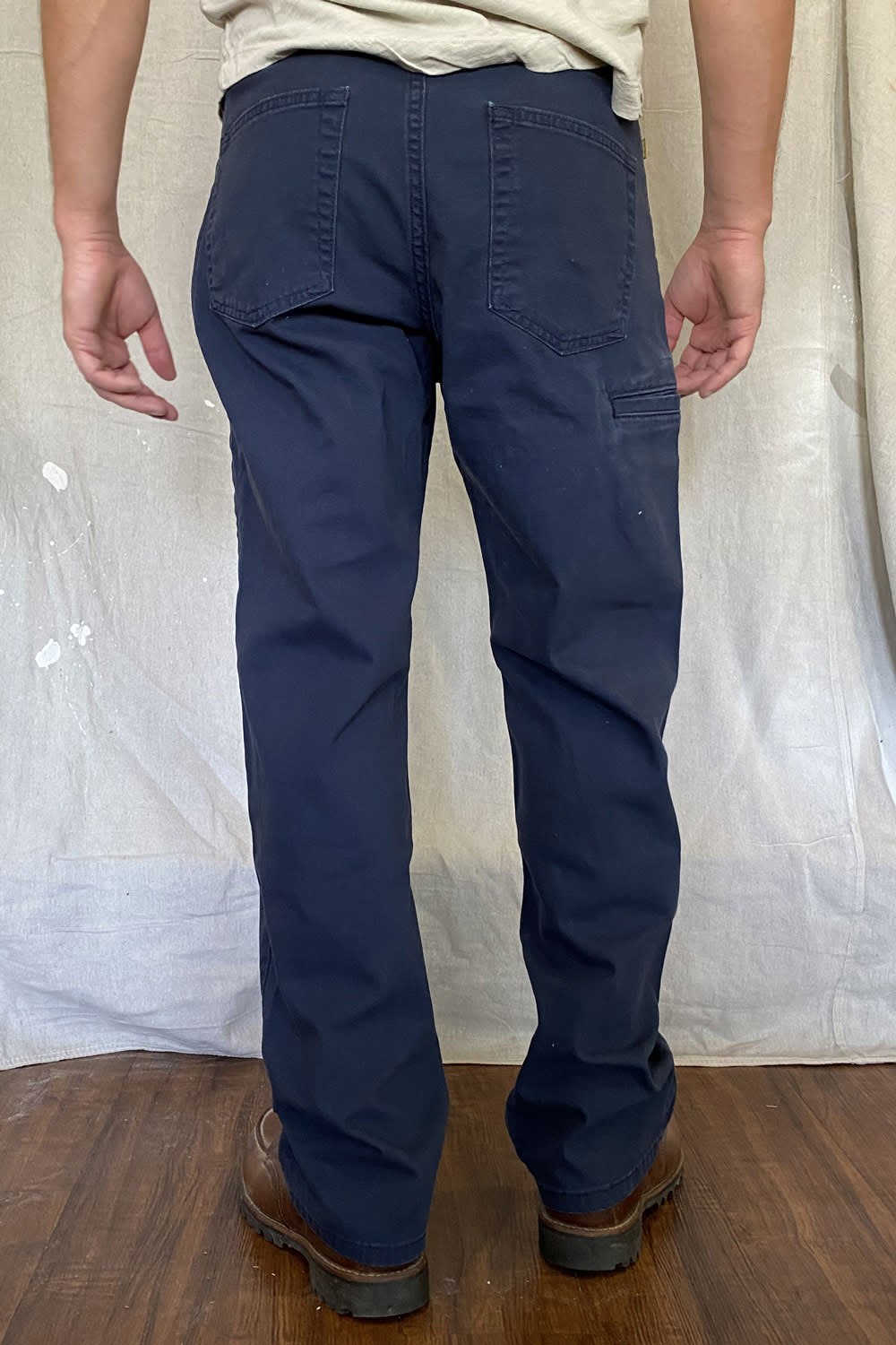 Easy Fit Stretch Canvas Six Pocket - Navy