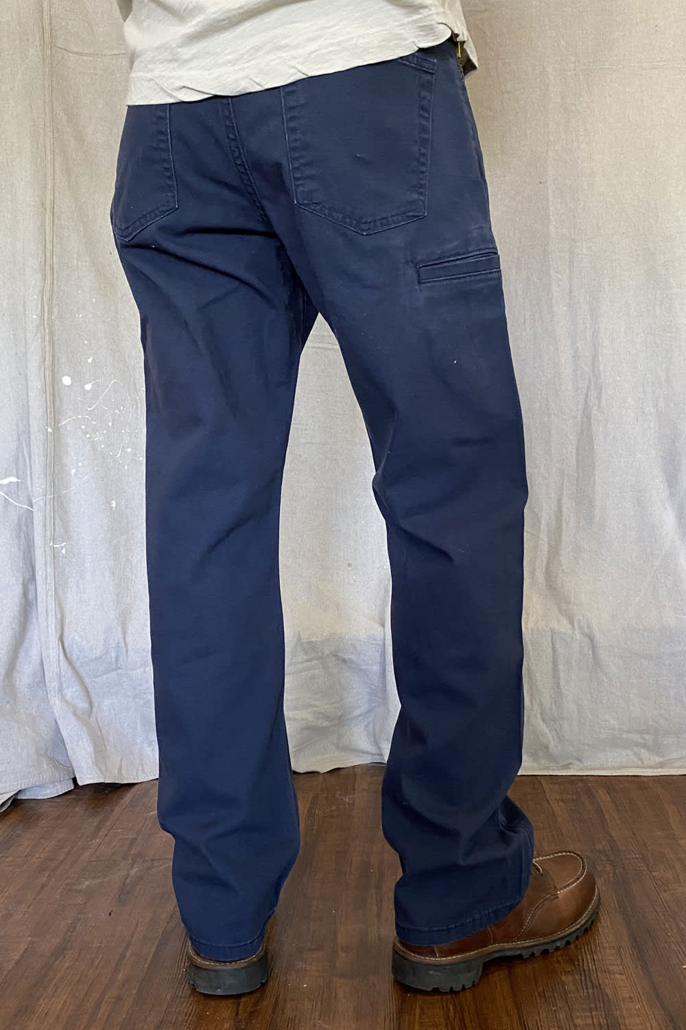 Easy Fit Stretch Canvas Six Pocket - Navy