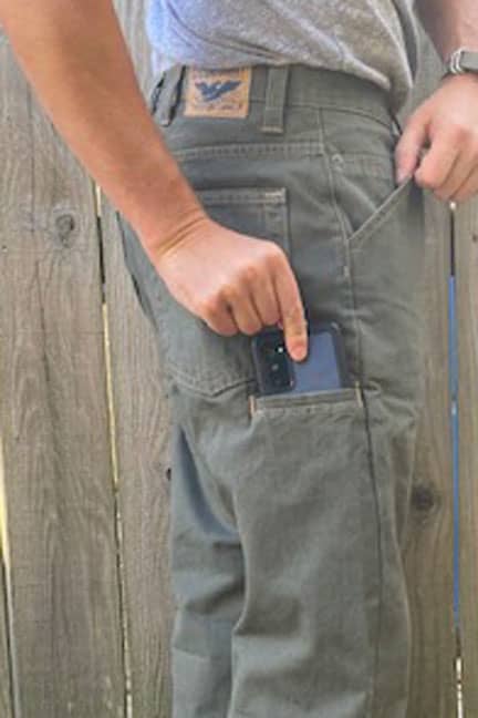 Canvas Utility Work Pant - Olive