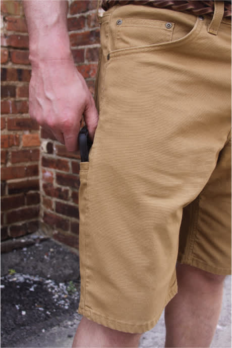 Stretch Canvas Six Pocket Short