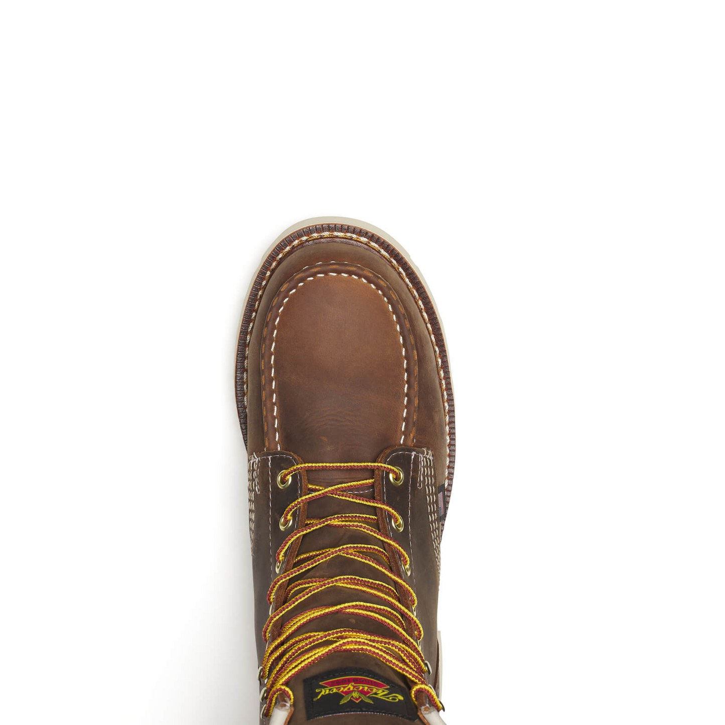 1957 Series 8" Crazy Horse Steel Toe Work Boot With White Wedge