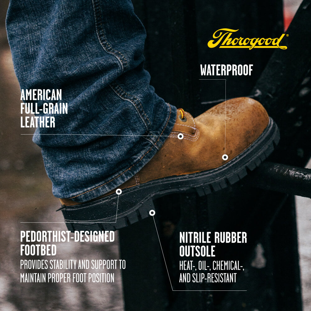 Genesis Series 8″ Chestnut Waterproof Work Boot