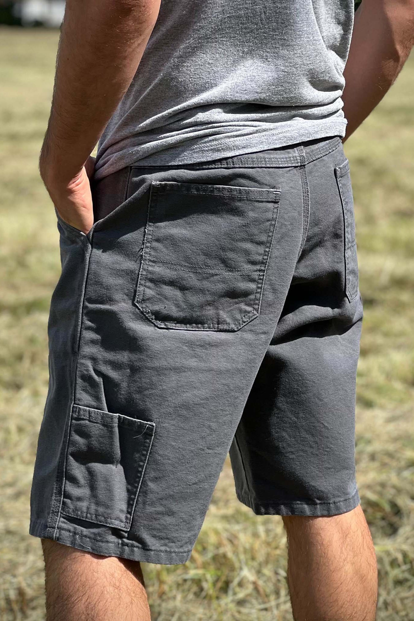 12 oz Duck Canvas Carpenter Short - Gravel