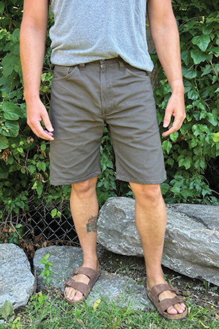 Stretch Canvas Six Pocket Short - Dark Coffee