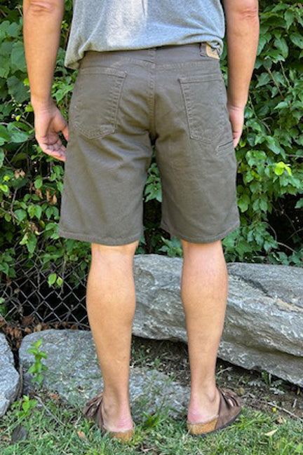 Stretch Canvas Six Pocket Short - Dark Coffee