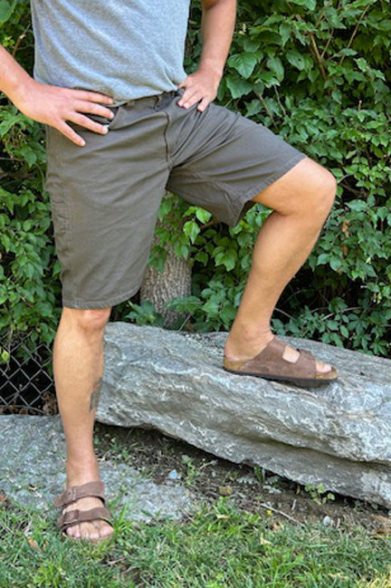 Stretch Canvas Six Pocket Short - Dark Coffee