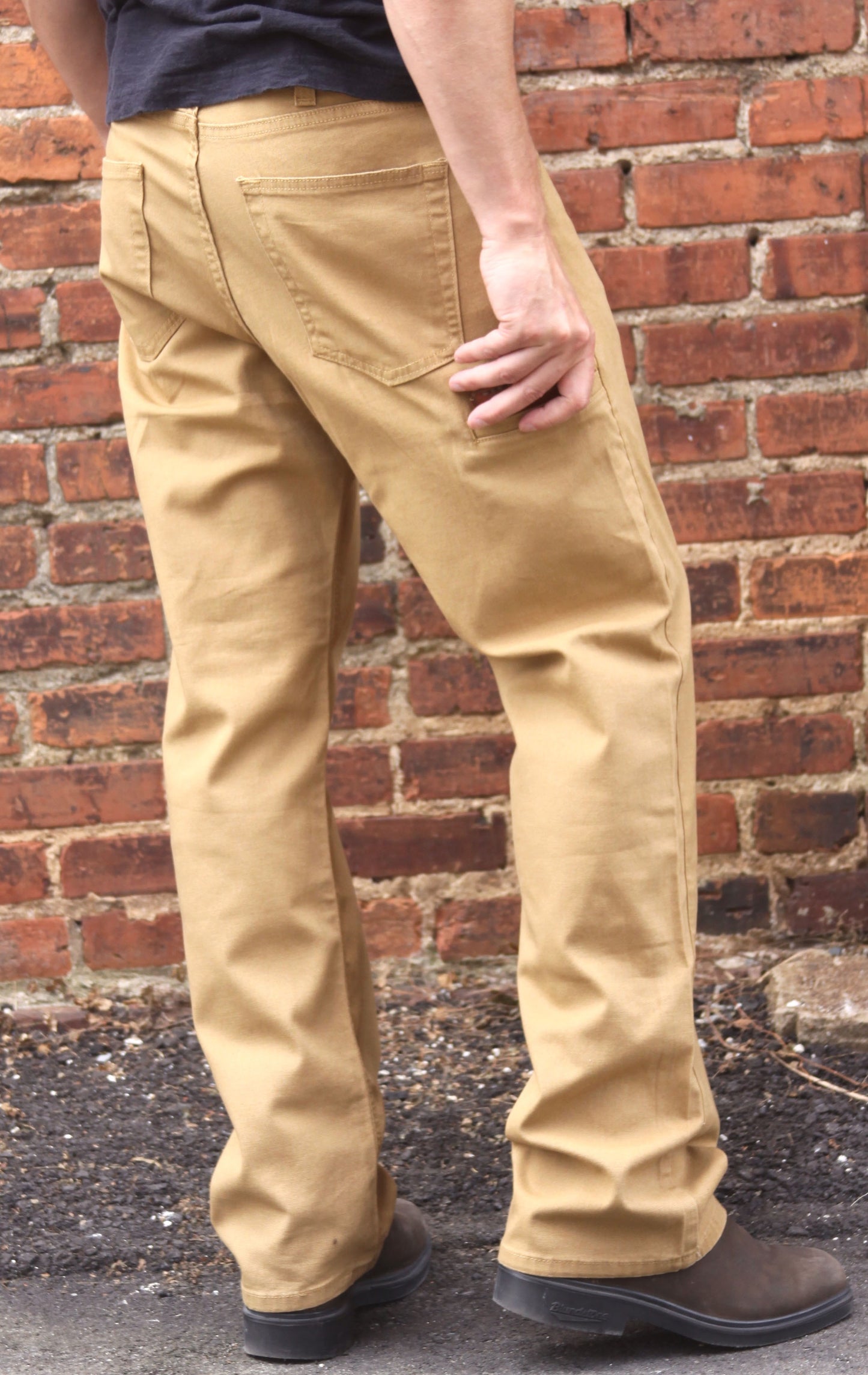 Easy Fit Stretch Canvas Six Pocket - Hickory