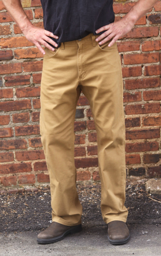 Easy Fit Stretch Canvas Six Pocket - Hickory