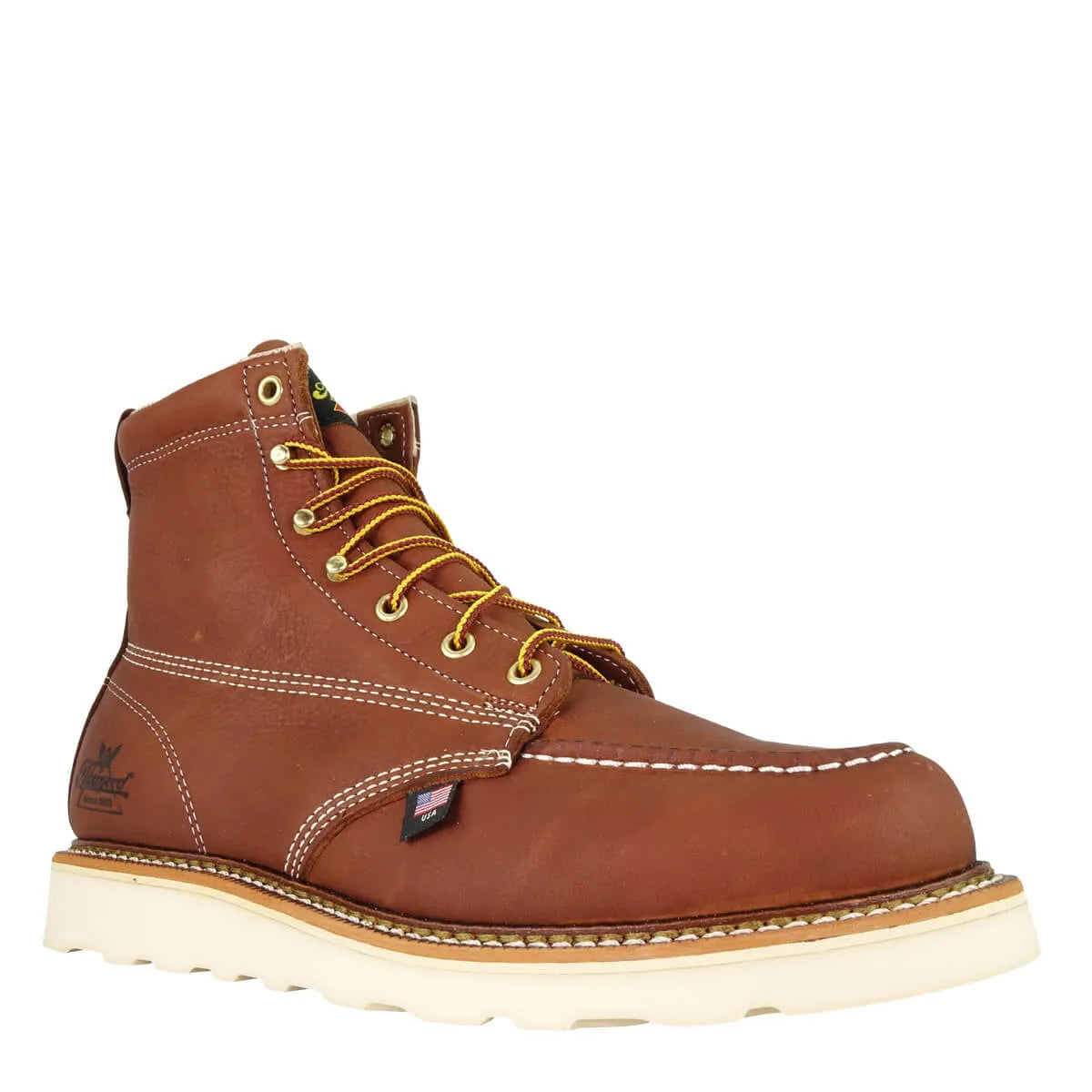 Gusset - American Heritage 6″ Tobacco Moc Toe Work Boot
