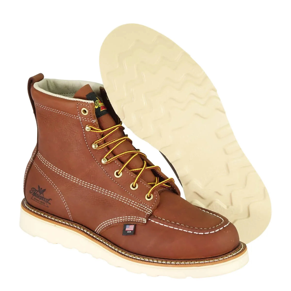 American Heritage 6″ Tobacco Moc Toe Work Boot
