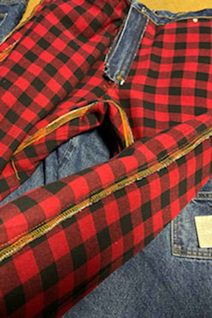 Discontinued Sizes - Flannel Lined Hybrid Carpenter Jean - Dark Stonewash