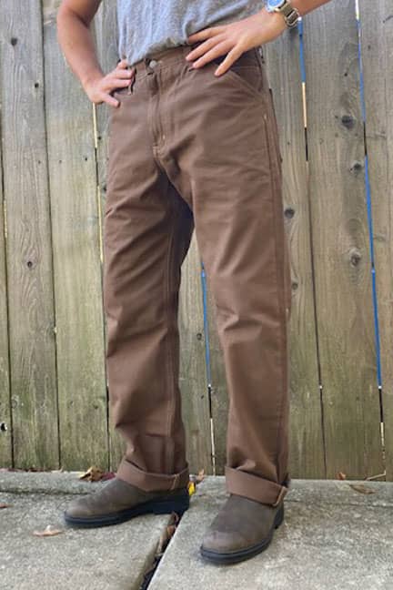 Discontinued Sizes - Canvas Utility Work Pant - Timber Brown