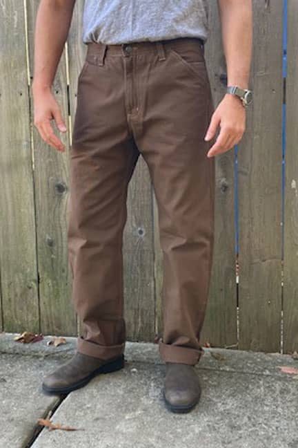Discontinued Sizes - Canvas Utility Work Pant - Timber Brown