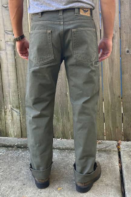 Twill Utility Work Pant - Olive