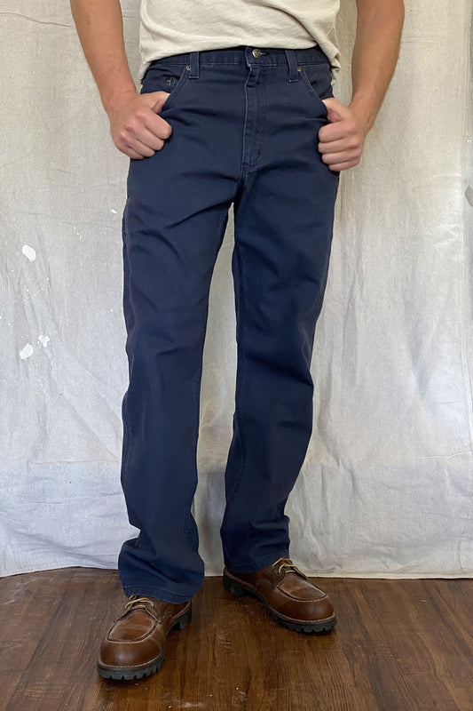 Easy Fit Stretch Canvas Six Pocket - Navy